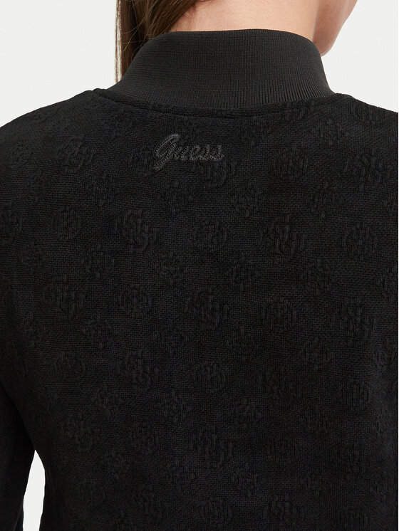 Guess Guess Džemperis ar kapuci V6BQ06 K6280 Melns Regular Fit
