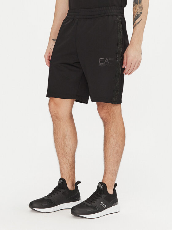 EA7 Emporio Armani Męskie Szorty sportowe, rozmiar XL, Czarne, 7M000309 AF13526 UC001