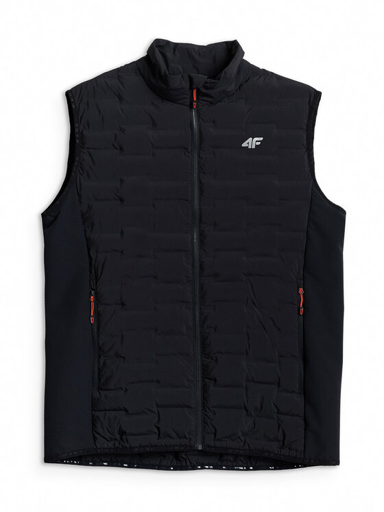 4F 4F Kamizelka TREKKING Czarny Regular Fit