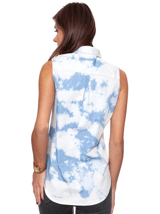Wrangler Wrangler Koszula FADE BLOUSE Biały Slim Fit