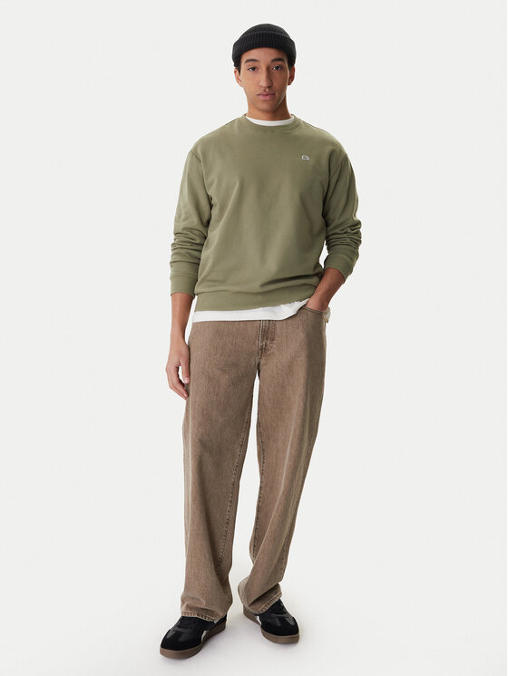 RVCA RVCA Pulóver Va Essential Crew AVYFT00331 Zöld Regular Fit