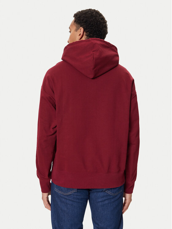 Calvin Klein Calvin Klein Mikina LV14LD225G Bordová Regular Fit