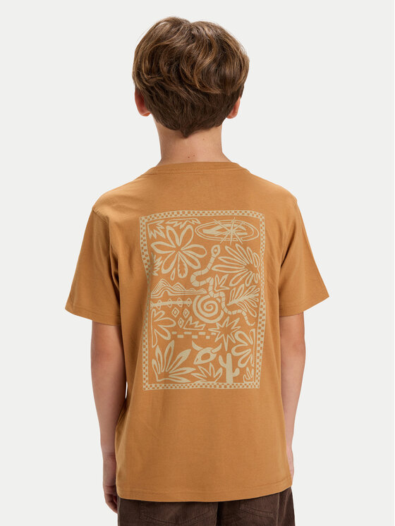 Quiksilver Quiksilver T-krekls Hw Snaky Ways EQBZT04912 Brūns Regular Fit