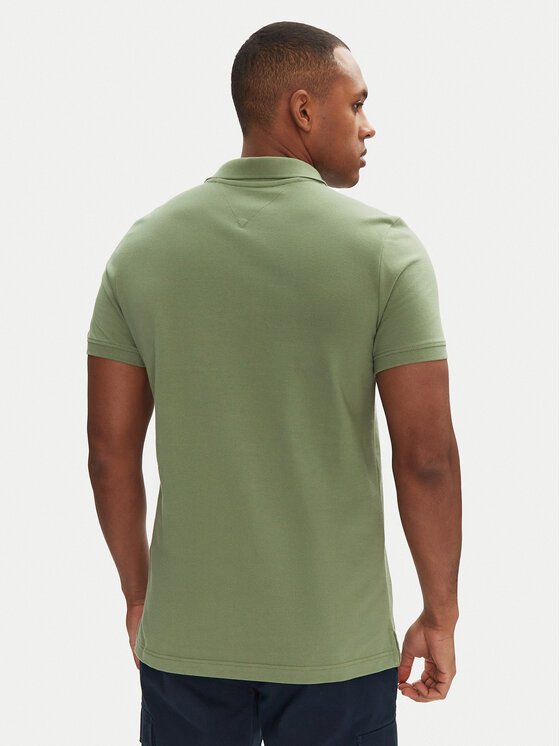 Tommy Jeans Tommy Jeans Polo DM0DM20676 Zielony Slim Fit