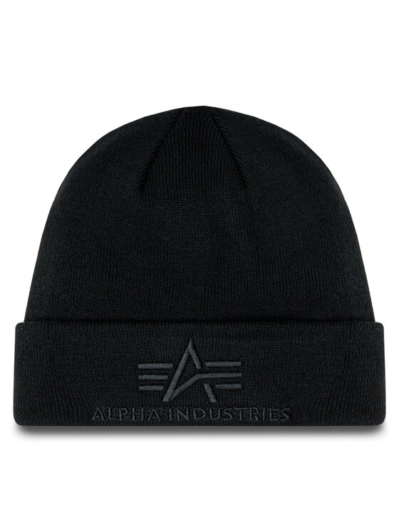 Alpha Industries Cepure 3D Beanie 168910 Melns