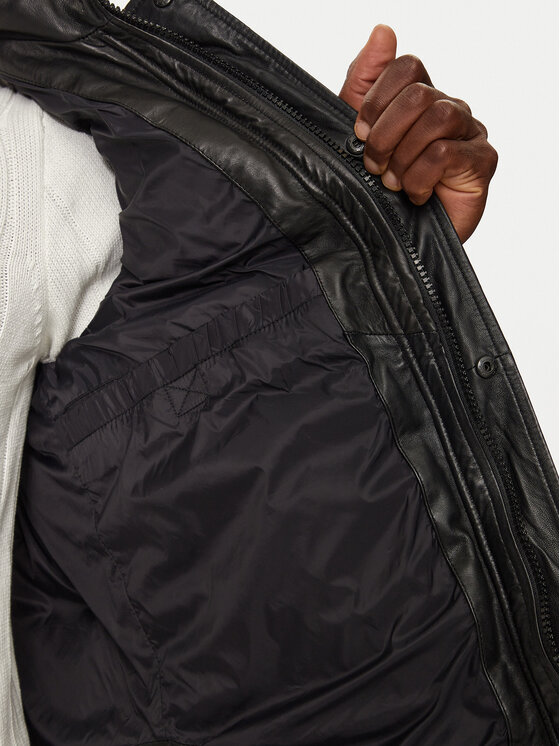 Serge Pariente Serge Pariente Lederjacke Virtuose Schwarz Regular Fit