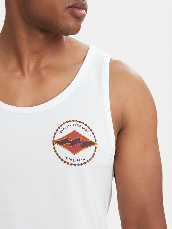 Billabong Billabong Majica brez rokavov Rotor Diamond EBYZT00303 Bela Regular Fit