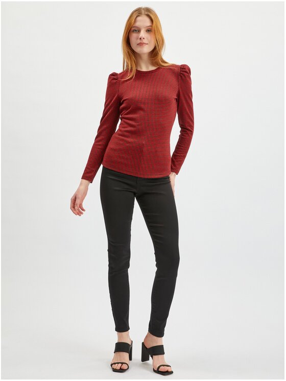 Orsay Orsay Koszula 111014-330000__XL Czerwony Regular Fit