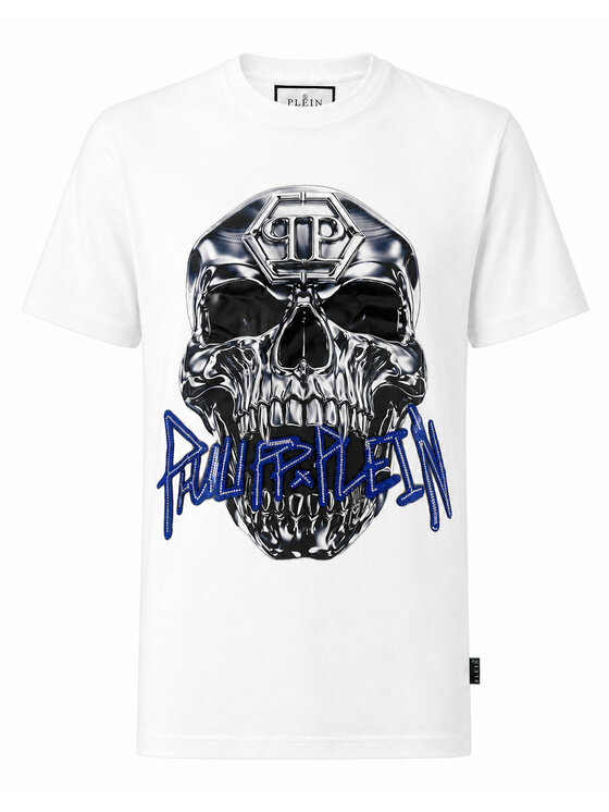 PHILIPP PLEIN PHILIPP PLEIN T-Shirt 31616 Biały Regular Fit
