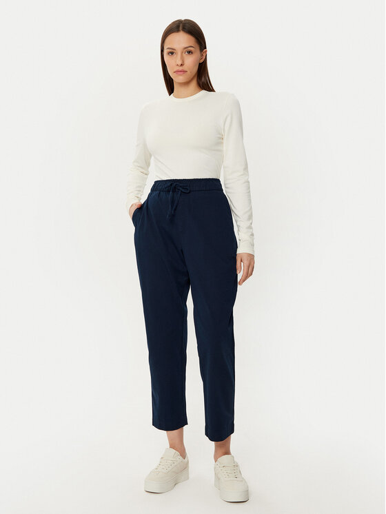 Gap Gap Auduma bikses 883883-06 Tumši zils Straight Leg