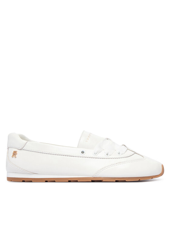 Tommy Hilfiger Baleriny Bella Ballet Sneaker FW0FW09449 Biały