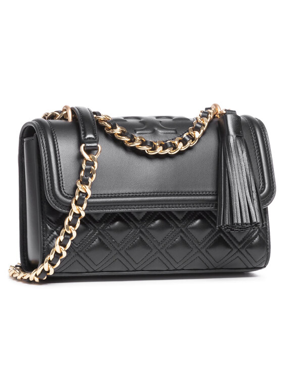 Geantă Tory Burch Flaming Small Convertible Shoulder Bag 75576 Negru