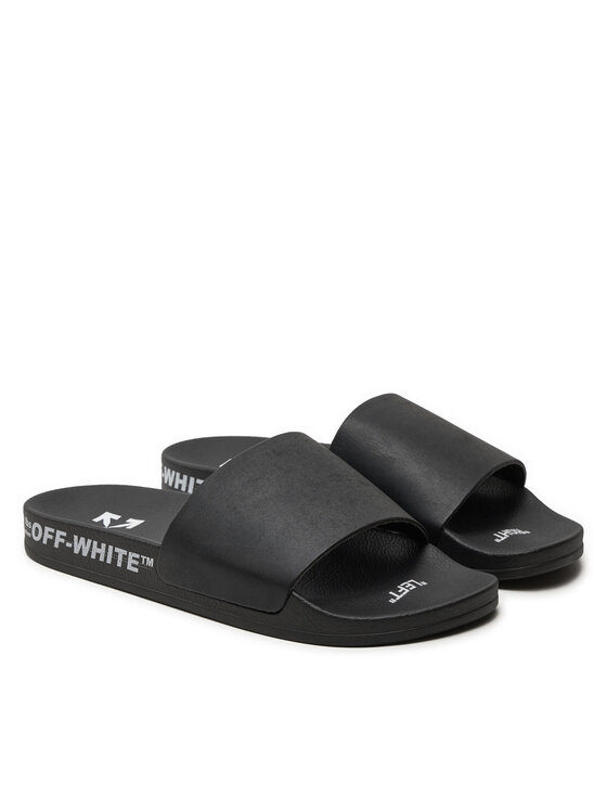 Off-White Off-White Klapki OMIC001S22MAT0011001 Czarny