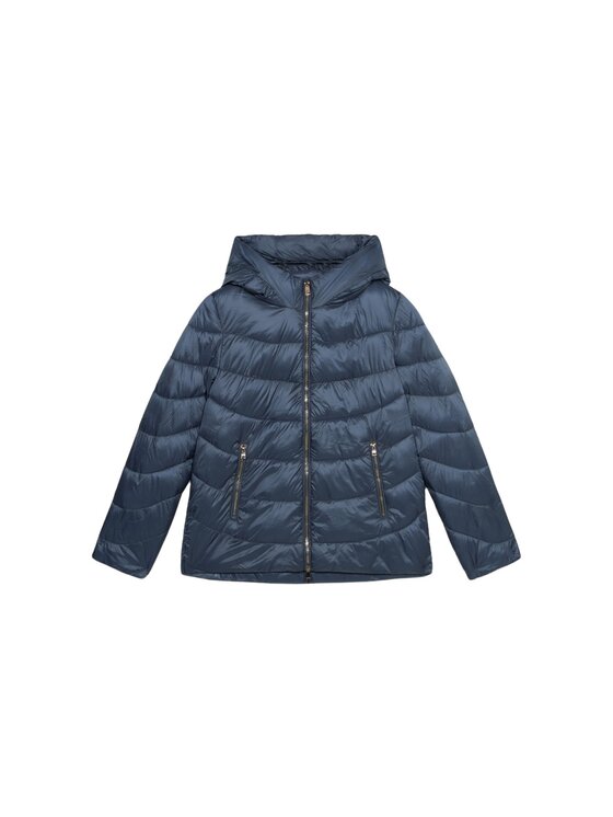 Oltre Oltre Giubbotto piumino F617R001433N004 Turchese Baggy Fit