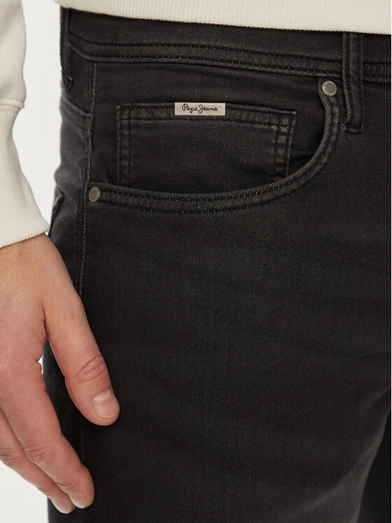 Pepe Jeans Pepe Jeans Szorty jeansowe Slim Gymdigo Short PM801075XG7 Szary Slim Fit