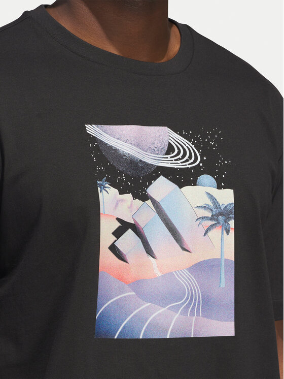 adidas adidas T-Shirt All Day I Dream About Summer JI9417 Czarny Regular Fit