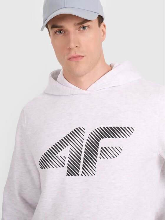 4F 4F Felpa 4FWMM00TSWSM1766-27M Grigio Regular Fit