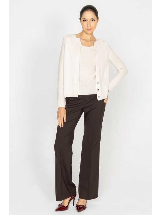 Deni Cler Milano Deni Cler Milano Spodnie materiałowe W-DC-5253-D5-J1-78-1 Brązowy Regular Fit
