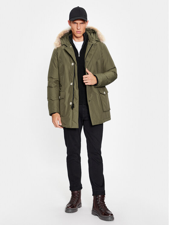 Woolrich Woolrich Daunenjacke Arctic CFWOOU0482MRUT0001 Grün Regular Fit