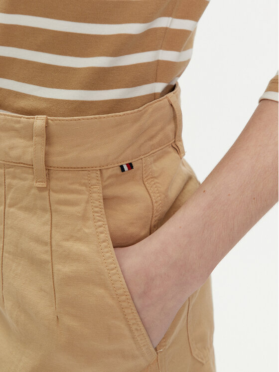 Tommy Hilfiger Tommy Hilfiger Kratke hlače WW0WW41603 Bež Relaxed Fit