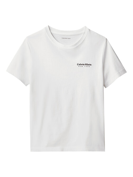 Calvin Klein Jeans Calvin Klein Jeans T-Shirt Minimal Logo IB0IB02608 Biały Regular Fit