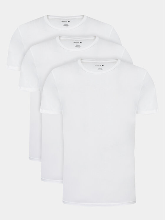 Lacoste Lacoste T-kreklu komplekts TH3321 Balts Slim Fit