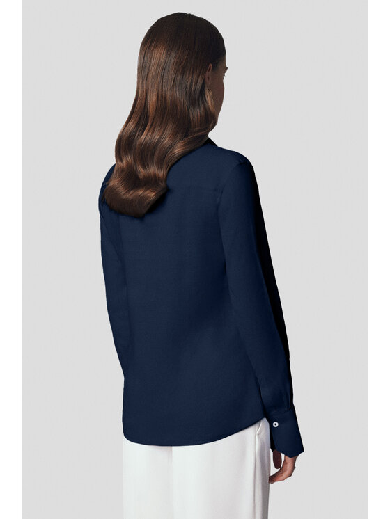 Lancerto Lancerto Koszula Meril KO073125000008 Granatowy Slim Fit
