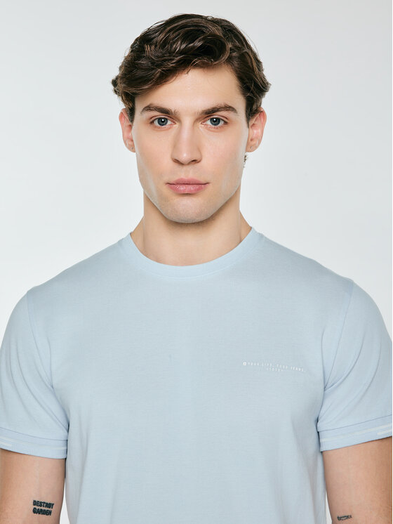 BIG STAR BIG STAR T-Shirt WLADER Niebieski Basic Fit