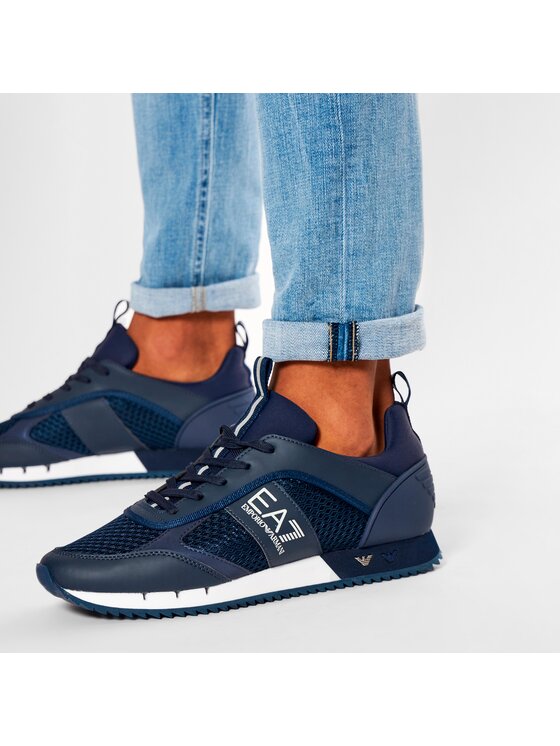 EA7 Emporio Armani EA7 Emporio Armani Sneakersy X8X027 XK050 D813 Granatowy