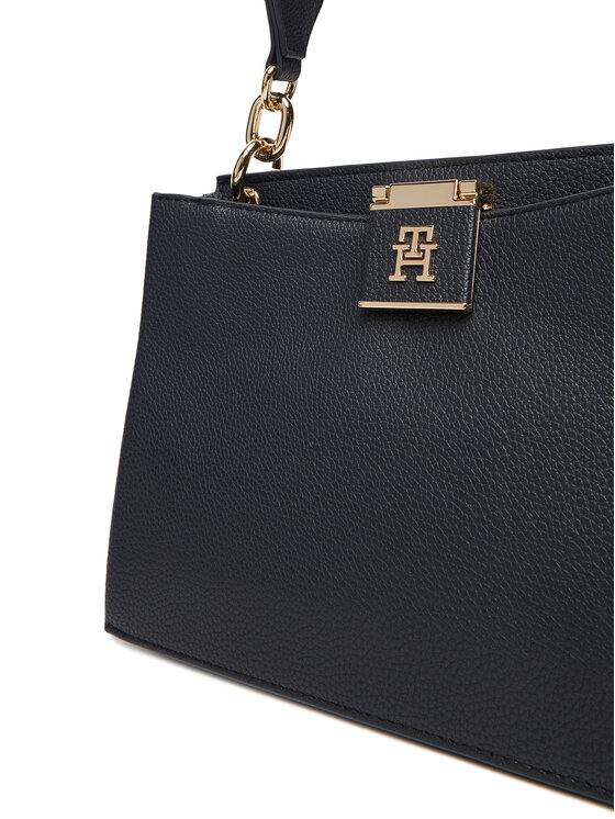Tommy Hilfiger Tommy Hilfiger Geantă Th Her Med Satchel Corp AW0AW17830 Bleumarin