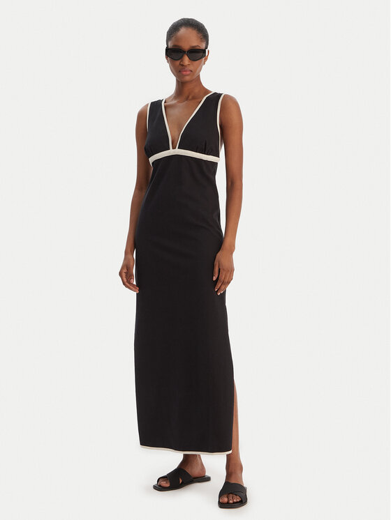 Seafolly Seafolly Sommerkleid Beach Bound 55590-DR Schwarz Slim Fit