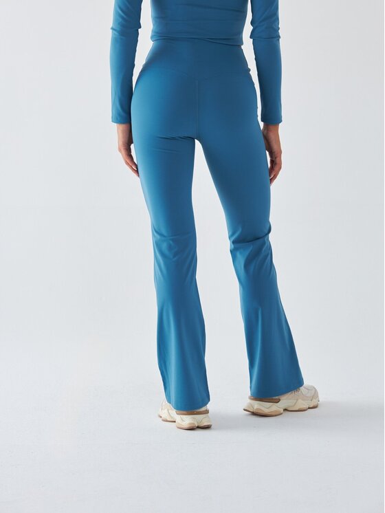 BeShaped BeShaped Legginsy Dzwony - Morning Dew Niebieski Shaping Fit