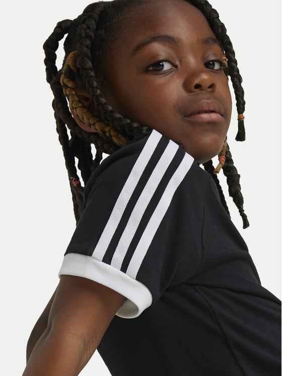 adidas adidas Majica adicolor Trefoil IY2389 Črna Regular Fit