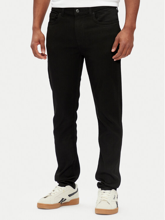 Pepe Jeans Pepe Jeans Farmer Hatch PM207388 Fekete Slim Fit