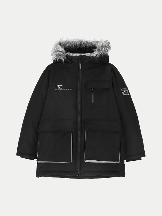 Coccodrillo Coccodrillo Žieminė striukė ZC4152107OBK Juoda Regular Fit