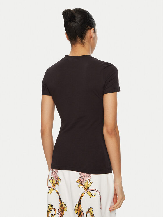 Versace Jeans Couture Versace Jeans Couture T-Shirt 78HAHT00 Černá Regular Fit