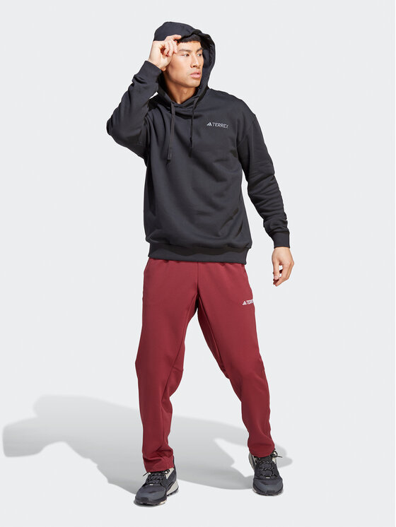 adidas adidas Bluza Terrex Logo IB6565 Czarny Regular Fit