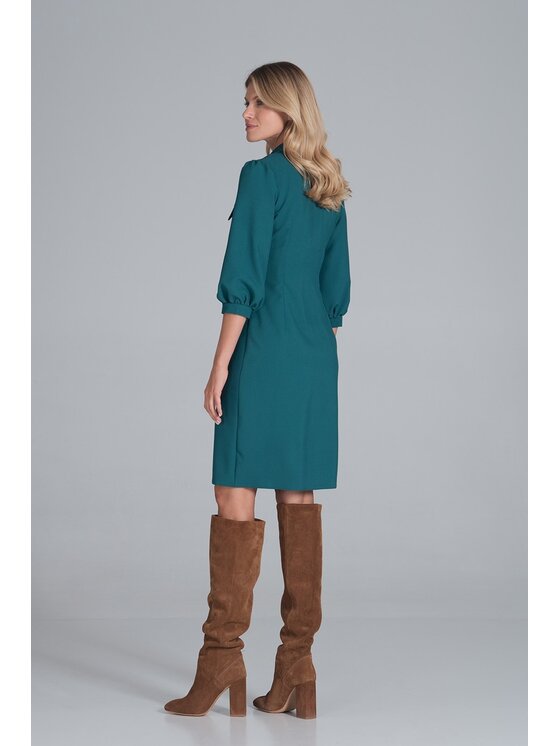 FIGL FIGL Šaty M849 Zelená Regular Fit