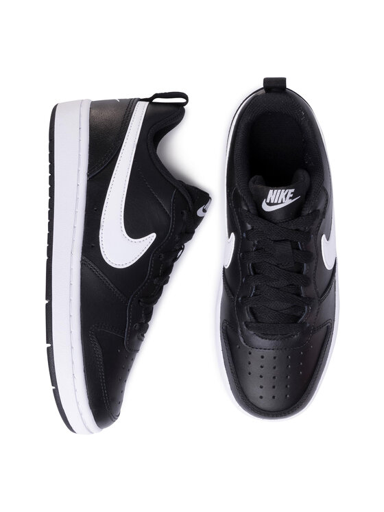 Nike Nike Снікерcи Court Borough Low 2 (GS) BQ5448 002 Чорний