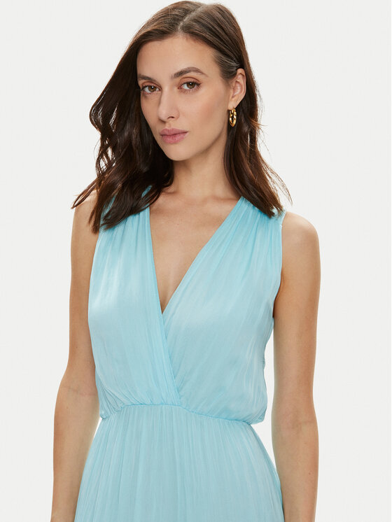 Haveone Haveone Rochie de vară AFF-L010 Albastru Regular Fit