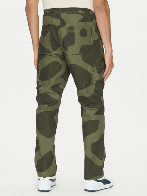 Nike Nike Hlače iz tkanine FZ2060 Khaki Regular Fit