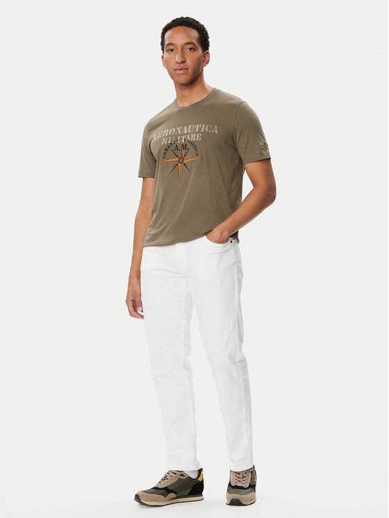 Aeronautica Militare Aeronautica Militare Jeans 262PJ0216UCT04391 Crema Straight Leg