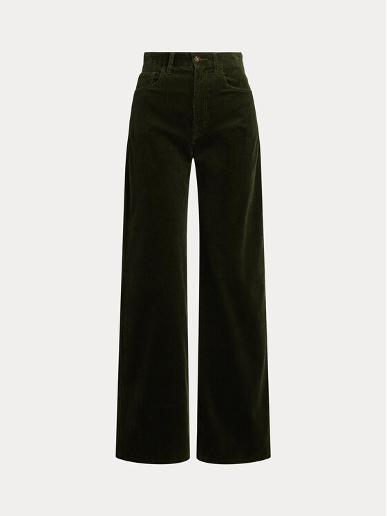 Polo Ralph Lauren Polo Ralph Lauren Pantaloni din material 211A87463001 Verde Wide Leg