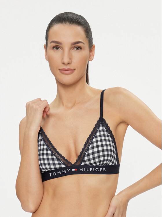 Tommy Hilfiger Bralette krūšturis UW0UW04739 Zils