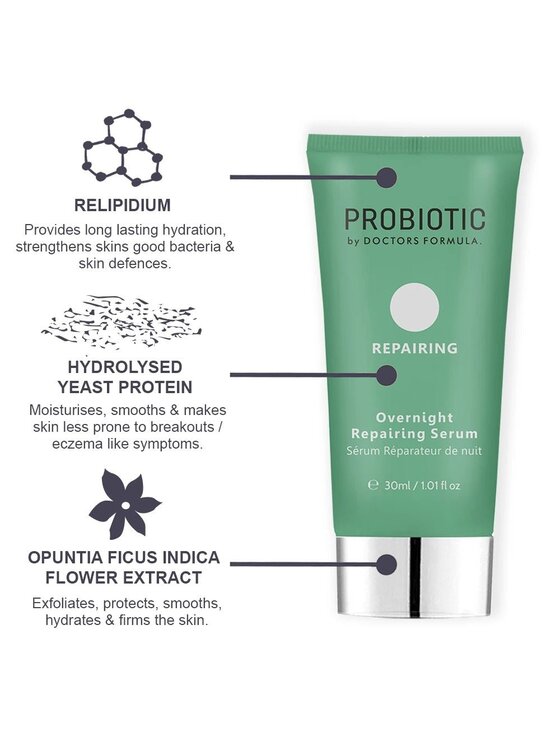 skinChemists skinChemists Probiotyki Naprawa - Serum naprawcze na noc, 30 ml Krem na noc