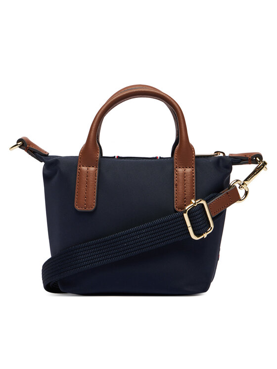 Tommy Hilfiger Tommy Hilfiger Kabelka Popette Micro Tote Corp AW0AW18552 Tmavomodrá