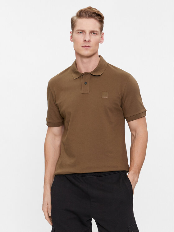 BOSS Boss Polo marškinėliai Passenger 50507803 Ruda Slim Fit
