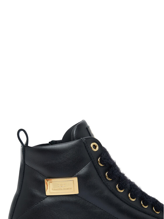 Elisabetta Franchi Elisabetta Franchi Členková obuv High Top Lace Up F4-A9E-0362-1251930 D Čierna