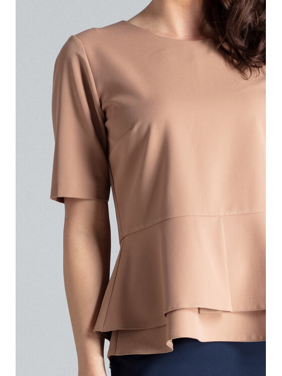 Lenitif Lenitif Blusa L026 Marrone Regular Fit