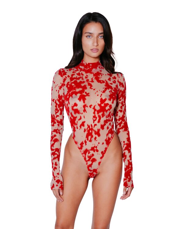 Perilla Perilla Body Body Harlow Long Red Czerwony